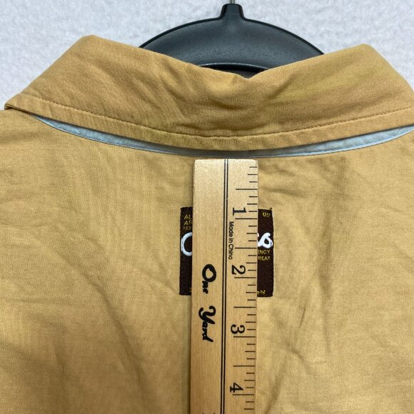 VINTAGE Akademiks Shirt Mens 3XL Tan All Over Print Hip Hop Rap Y2K - Picture 16 of 16